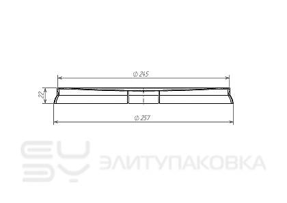 Крышка тубная, D245мм (Схема)