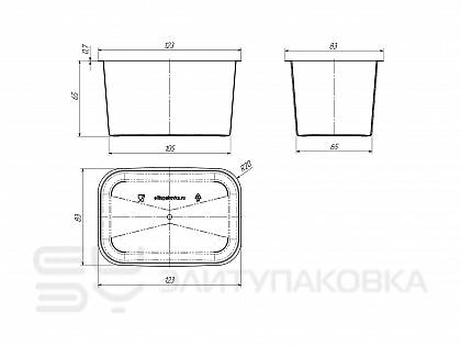 Контейнер "Экстра+", 400 мл (Схема)