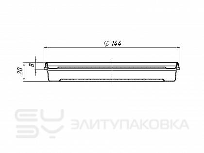 Банка «Шайба», D145мм/160мл (Схема)