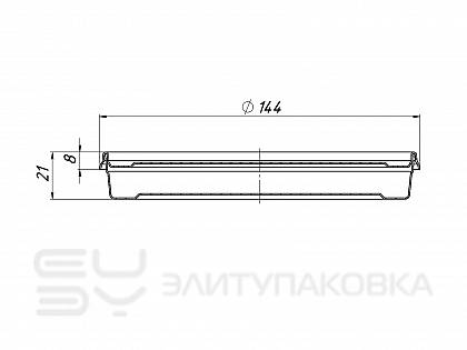 Банка «Шайба», D145мм/180мл (Схема)