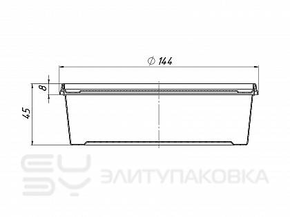 Банка «Шайба», D145мм/500мл (Схема)