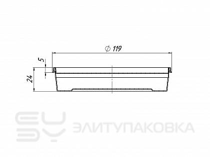Банка «Шайба», D120мм/150мл (Схема)