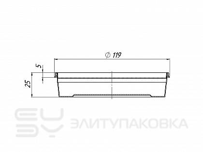 Банка «Шайба», D120мм/160мл (Схема)