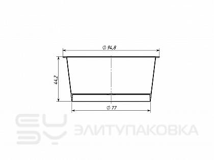 Стакан литьевой 150 мл (Схема)