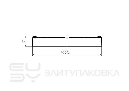 Крышка на банку «Кварта», D118мм (Схема)